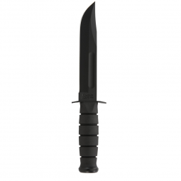 Ka-Bar Full-Size Straight Edge Utility Knife - Hard Sheath - Black - Fixed Blade - Kabar Knives
